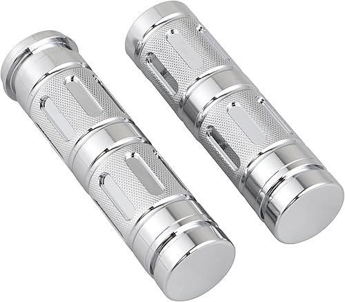 Miniatura 4 de SHMTOOL Manillar electrónico CNC de motocicleta de 1 pulgada para Harley Softail Touring Street Glide FLHXS Road King FLHRC Electra Glide FLHT, cromo