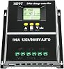 100A MPPT Solar Charge Controller 12V/24V/36V/48V Auto Solar Panel Charge Controller with LCD Display Dual USB Ports,Intelligent Regulator Max 100V Input for Rapid Charging.(100A MPPT)