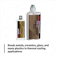 Vista 6 de 3M Scotch-Weld – Adhesivo epoxi DP100 Plus, claro, grado profesional, manejo y curado rápidos, 48.5 mL (1.64 fl oz) duo-pak