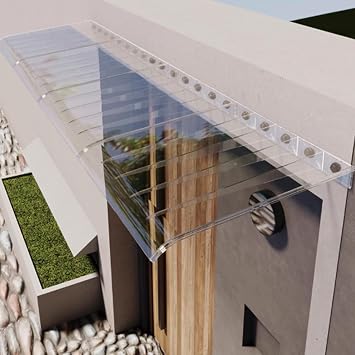 Patio Awning Canopy,Front Door Awning,Awning Rain Door Canopy,Door Rain Drip Guard,Window Awnings Exterior,Window Awning,Door Canopy Awning Rain Shelter for Outdoors,Front,Rear,Porch Roof