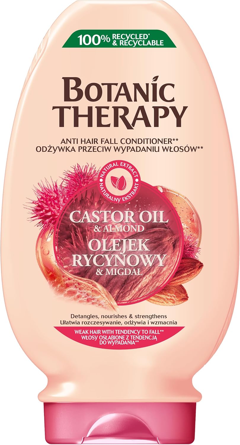 Garnier Botanic Therapy Olejek Rycynowy & Migdał odżywka do włosów osłabionych i łamliwych, wzmacnia, nadaje miękoość i blask, 200 ml