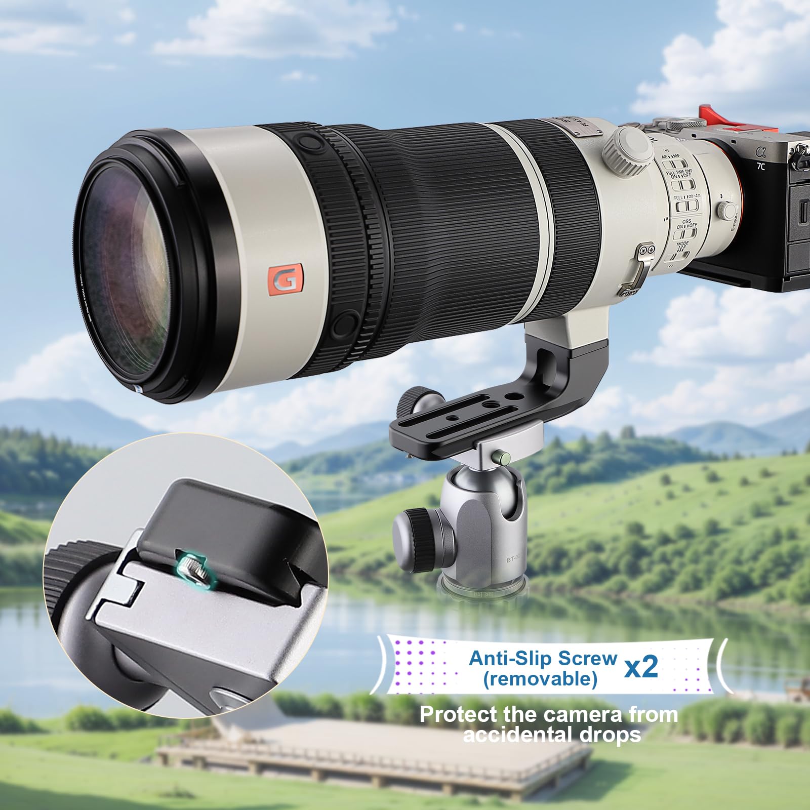 Leftfoto Objektiv-Ersatzfuß für Sony FE 100–400 mm F4.5 GM OSS Objektiv