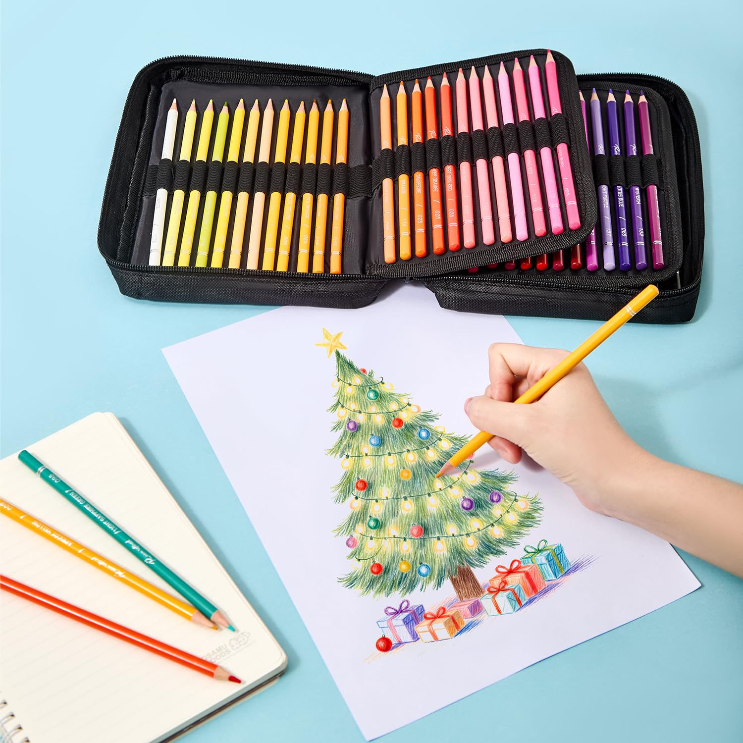 Buntstifte-Set für Erwachsene, 72 Farben, weiche Künstler-Serie mit lebendigen Farben, Zeichenstifte, Kunststifte, professionelle Farbstifte auf Ölbasis, Geschenkbox