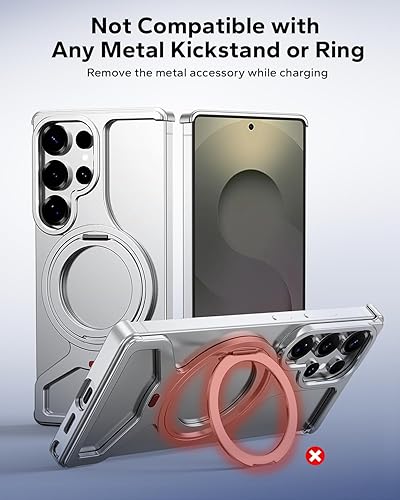 Miniatura 3 de Estación de carga 3 en 1 para Samsung para fundas gruesas de 0.394 in/Otterbox/resistente, cargador inalámbrico para Samsung Galaxy S26