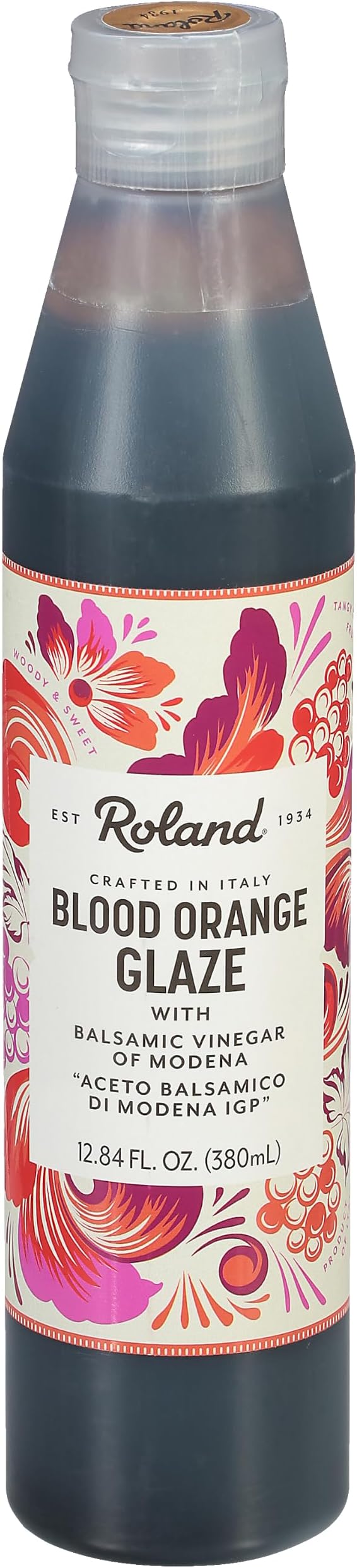 Roland Foods Blood Orange Balsamic Vinegar Glaze, Specialty Imported Food, 12.9-Ounce