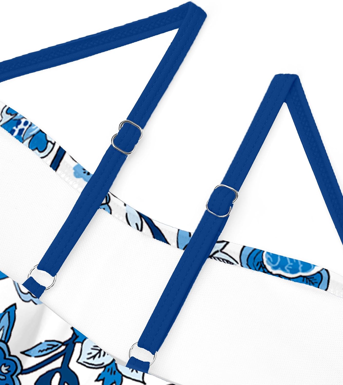 Girls Swimsuit Ruffle One Piece Swimsuits Solid Color Bathing Suit for Teens Contrast Trim Swimwear 9-16Y with Padded - Image 8