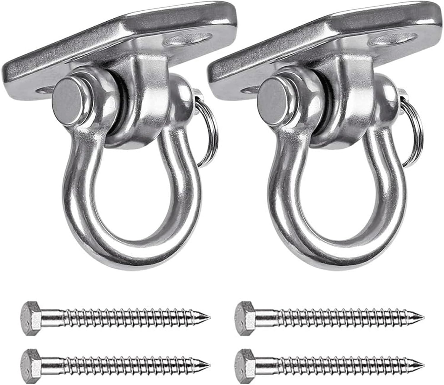 Hammock Hooks，Swing Hooks Heavy Duty， Heavy Duty Swing Hooks Diamond and Square Hanging Kit with Bearing Swivel Hanging Accessory for Hammock Chair Sandbag(B)
