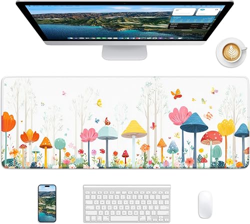 Velluxion Mouse Pad 31.5x11.8in Large Desk Mat Non-Slip for Office