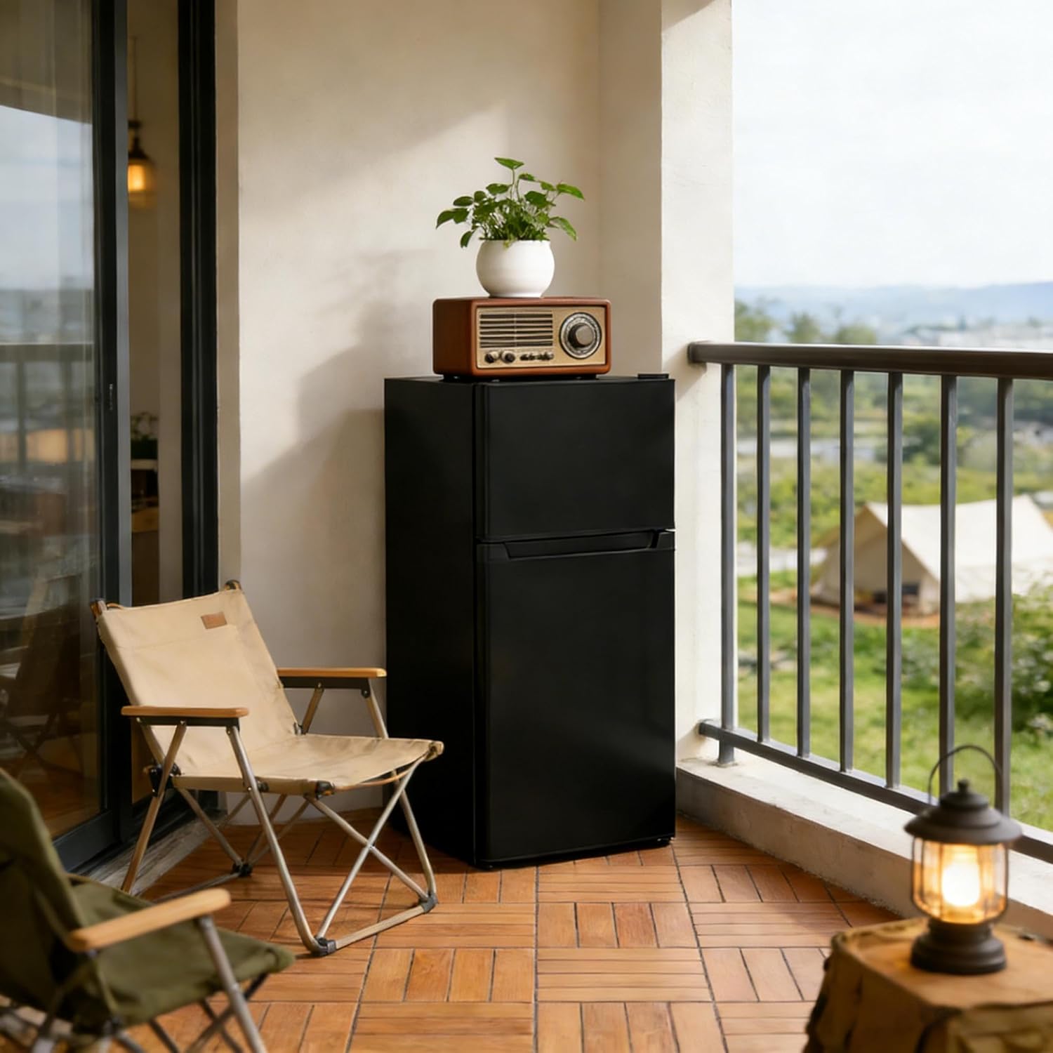 GOWE Compact Refrigerator,Office Small Fridge,Convenient Refrigerator