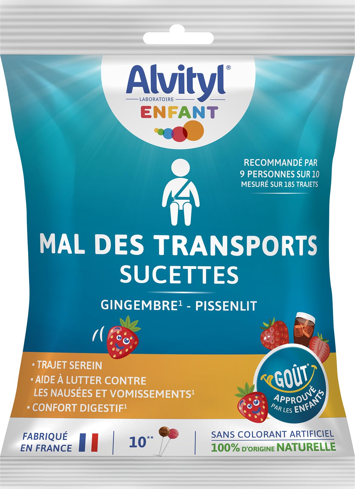 AlvitylMal des Transports 10 sucettes