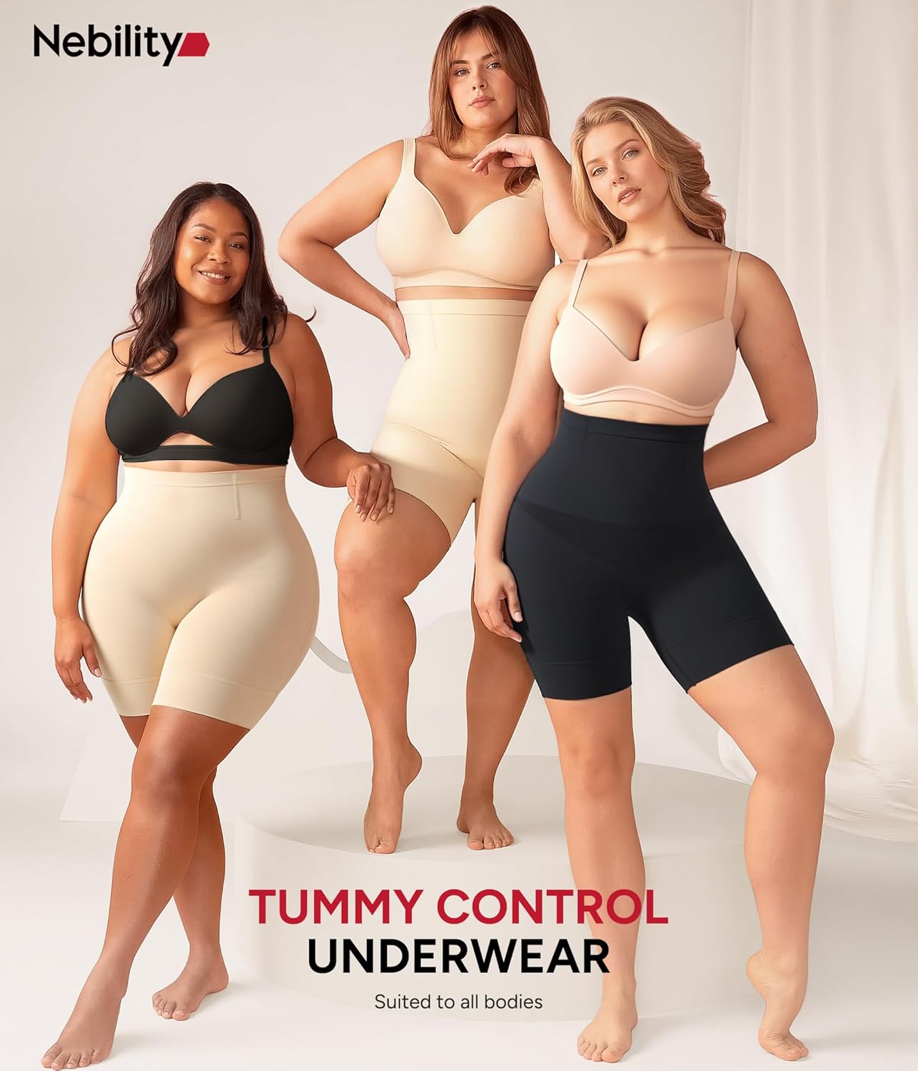 Nebility Shapewear Tummy Control Underwear for Women High Waisted Butt Lifting Panties Body Shaper Shapewear Shorts - Image 7