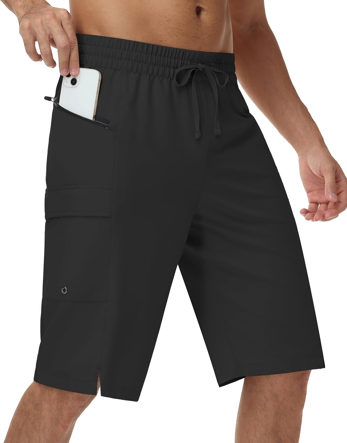 Men's 11" Swim Trunks No Mesh Liner Black