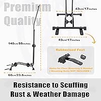 Vista 6 de CyclingDeal Soporte de Bicicleta para Piso - Soporte de Bicicleta Vertical y Horizontal - Soporte de Almacenamiento de Bicicletas - Soporte