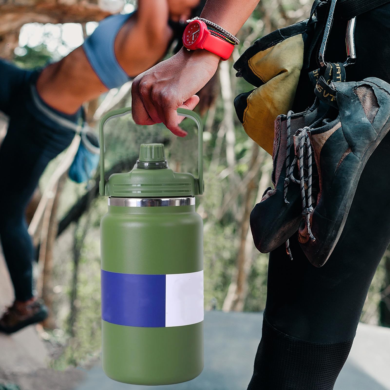 Edelstahl Wasserflaschen 4 Liter Vakuum Isolierbehälter | Isolierte Edelstahl Trinkflasche Für Die Nutzung Im Fitnessstudio, Beim Wandern, In Der Schule, Auf Reisen, Beim Camping,