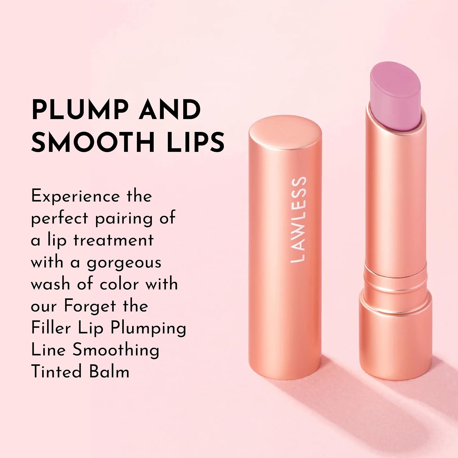 LAWLESS Women's Forget the Filler Lip Plumping Line Smoothing Tinted Balm, Cupid, 0.09 Ounce - Image 6