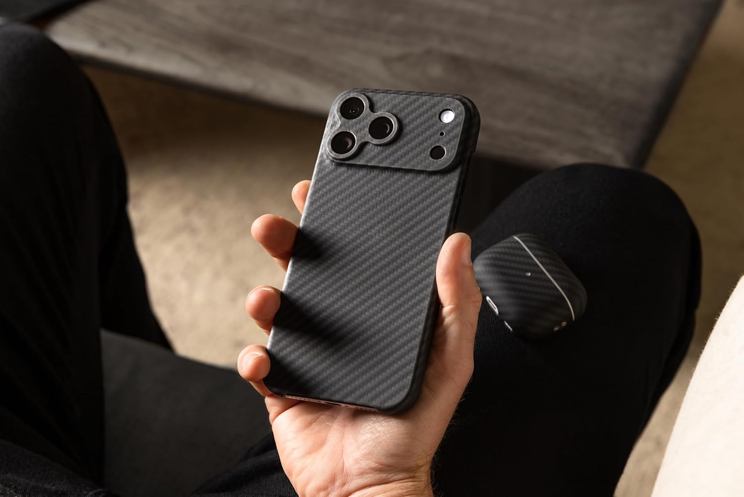 Latercase | Compatible with iPhone 17 Pro | Classic | Durable iPhone 17 Pro Phone Case | 0.6mm Thin Aramid Fiber, 10 Grams, Precision Lasercut, Full Camera Protection, Nonslip Matte Finish