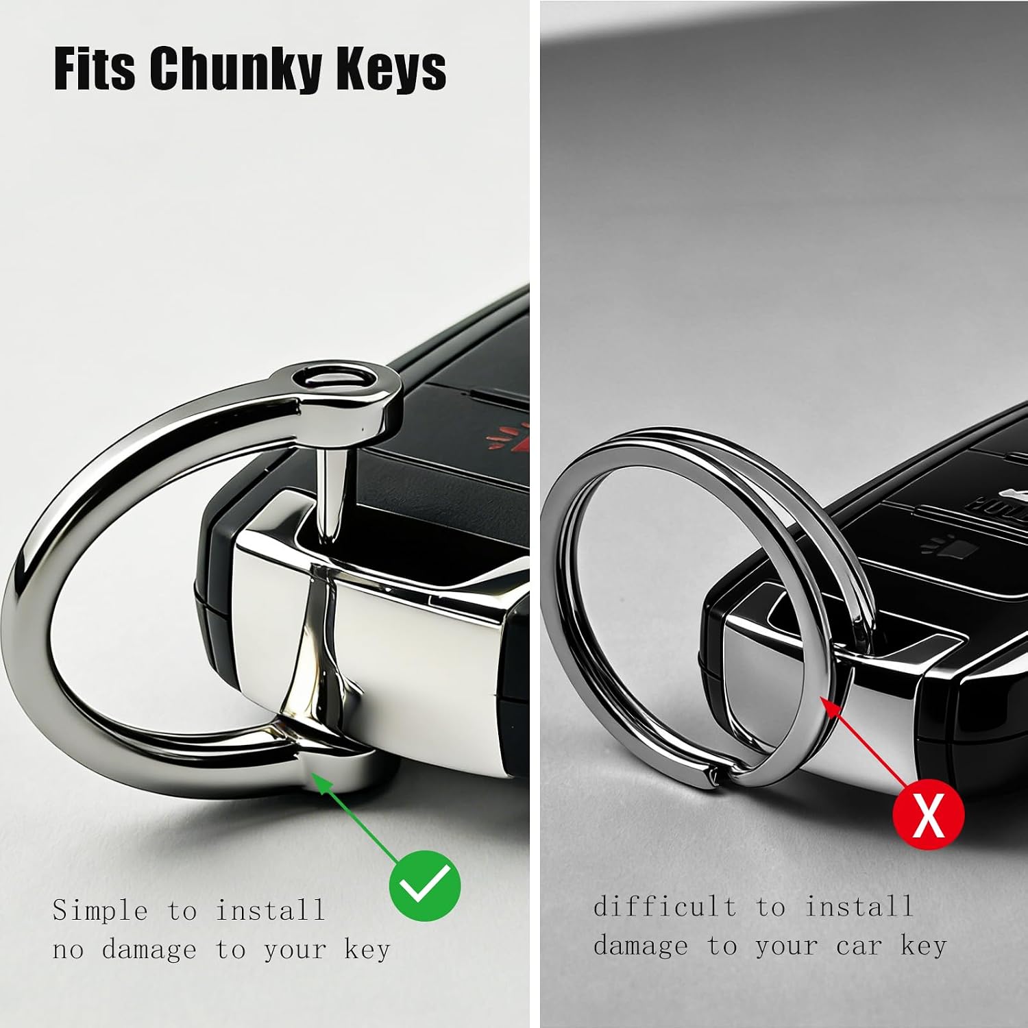 Keychain Carabiner Clip,Heavy Duty Belt Loop Car Key Ring Holder