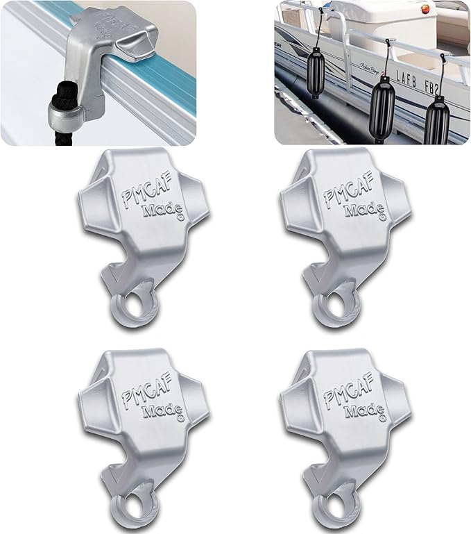 MILITARIA Pontoon Fender Clips, Pontoon Boat Rail Fender Hanger
