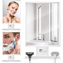 ToiletTree Products Fogless Shower Mirror for Shaving & Makeup - Adjustable - Anti-Fog Mirror with Squeegee
