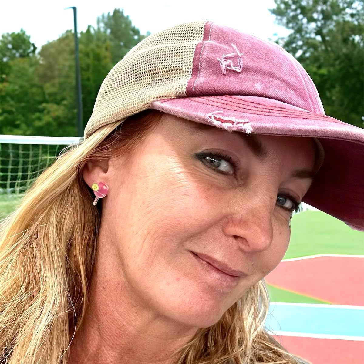 Handcrafted Pickleball Stud Earrings - Laser Cut, Hypoallergenic, Nickel-Free, Made in USA