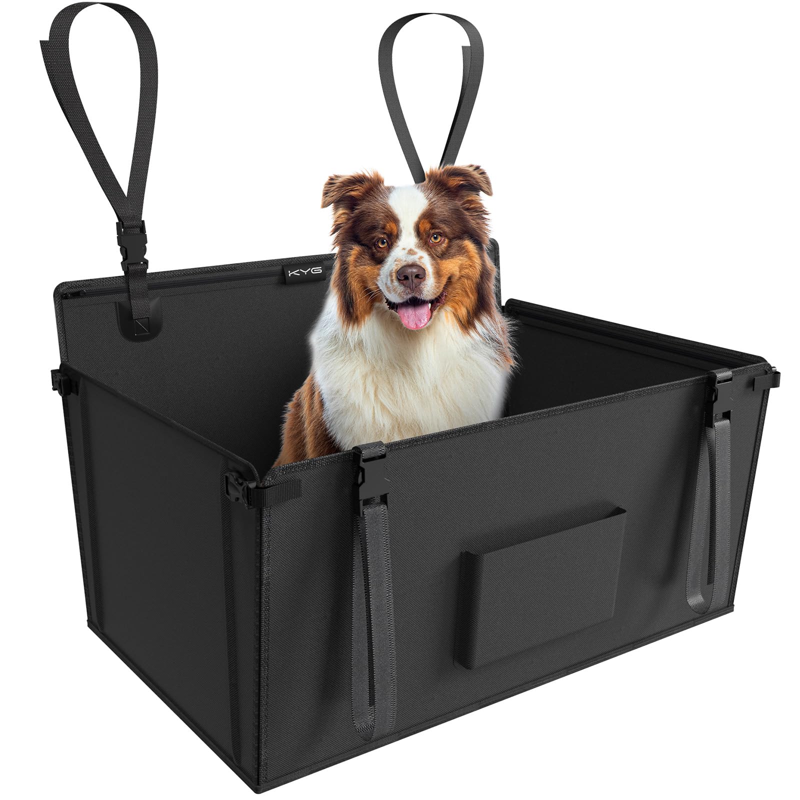 KYG Siège Auto pour Chien,Imperméable Antidérapant Panier Chien Voiture, Résistant Transport Pet Voiture, Siège Renforcé pour Chiens de Taille Moyenne et Grande