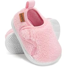 STQ KIDS Baby Slippers Boys Girls Indoor Outdoor Non Slip Slippers Comfort Lightweight Shoes with Warm Wool Interior for 6 12 18 24 Months