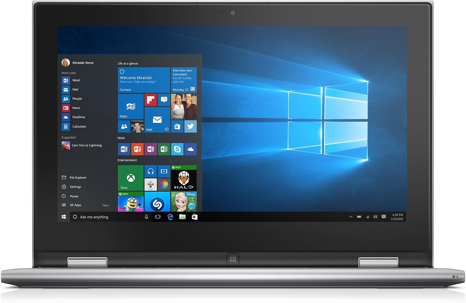 Dell Inspiron i3158-3275SLV 11.6 Inch 2-in-1 Touchscreen Laptop (6th Generation Intel Core i3, 4 GB RAM, 128 GB SSD)