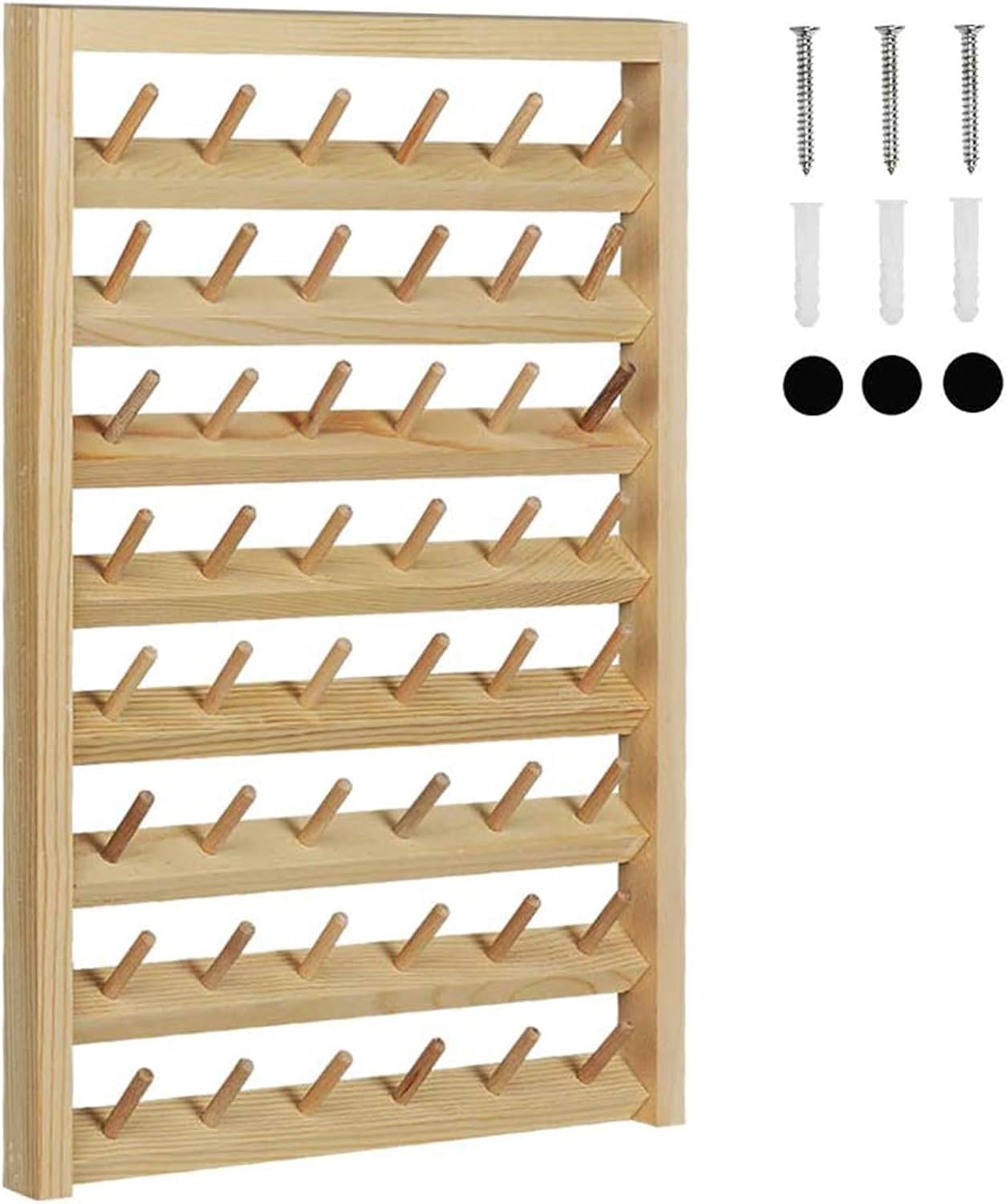 HAITRAL 48Spool Sewing Thread Rack,WallMounted Sewing
