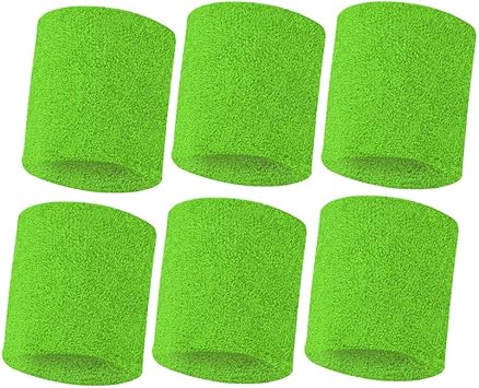 HANERDUN Wrist Sweatbands Thick Terry Cloth Wristbands for Men and Women Athletic Sweat Bands for Sports Tennis Gym Basketball