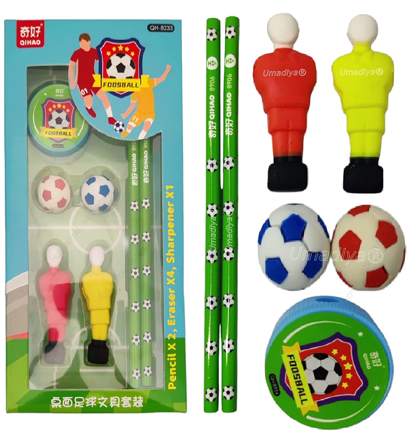 Sanghariyat Stationary Kit Football Theme Stationary Set For Kids, Pencil, Sharpener, Eraser Set For Kids, Boys And Girls (Pack Of 1), Blue , Multi (B0BRVPLR7C) Amazon Price History, Amazon Price Tracker