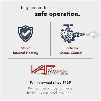 Vapamore MR-100 Primo Steam Cleaner Professional-Grade, Italian-Designed Chemical-Free Steam Cleaning System for Pet Accidents, Floors, Tile, Grout, Auto, Jewelry & More