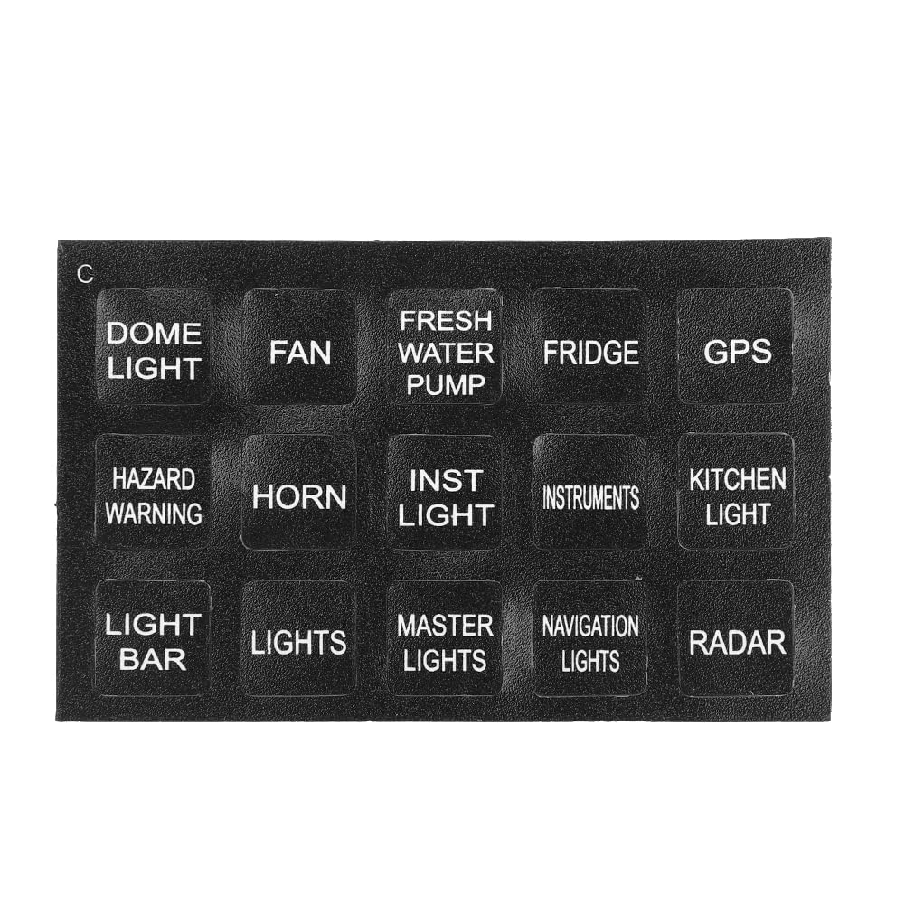 DC12-24V Touch Screen Switch Panel 6 Gang Smart Touch Control Box for Car Marine Boat Caravan