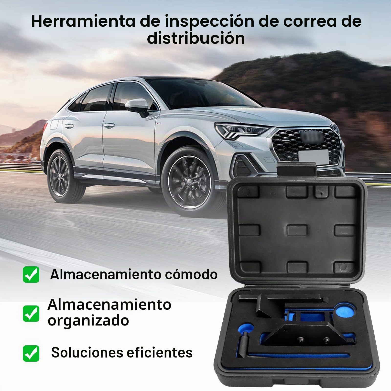 Juego Herramientas SincronizacióN Motor, Herramienta Correa Distribución Para 1.0 1.2 Vti(Vvt) | Gdi Puretech Gasoline-3 Cylinders, Adecuado Para Citroen, Para Peugeot,DS, Para Opel a Partir De 2018