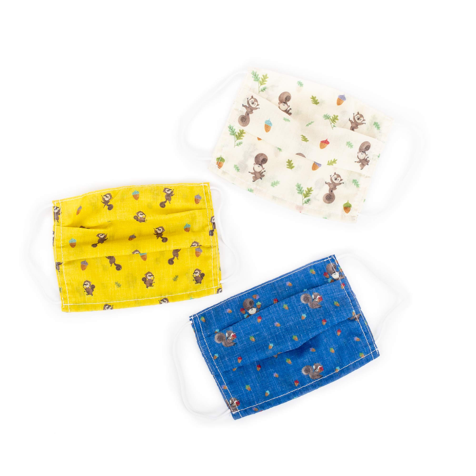 Educational Insights Kids’ Face Masks 3-Pack: Sneaky, Snacky Squirrel Set, Super-Soft & Breathable Masks for Kids, 3+