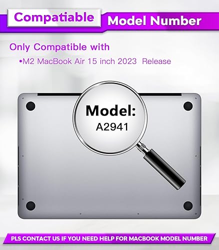 Miniatura 2 de PYS Protector de pantalla para MacBook Air de 15 pulgadas, antiluz azul, protector de pantalla mate extraíble compatible con MacBook Air 20242023 de