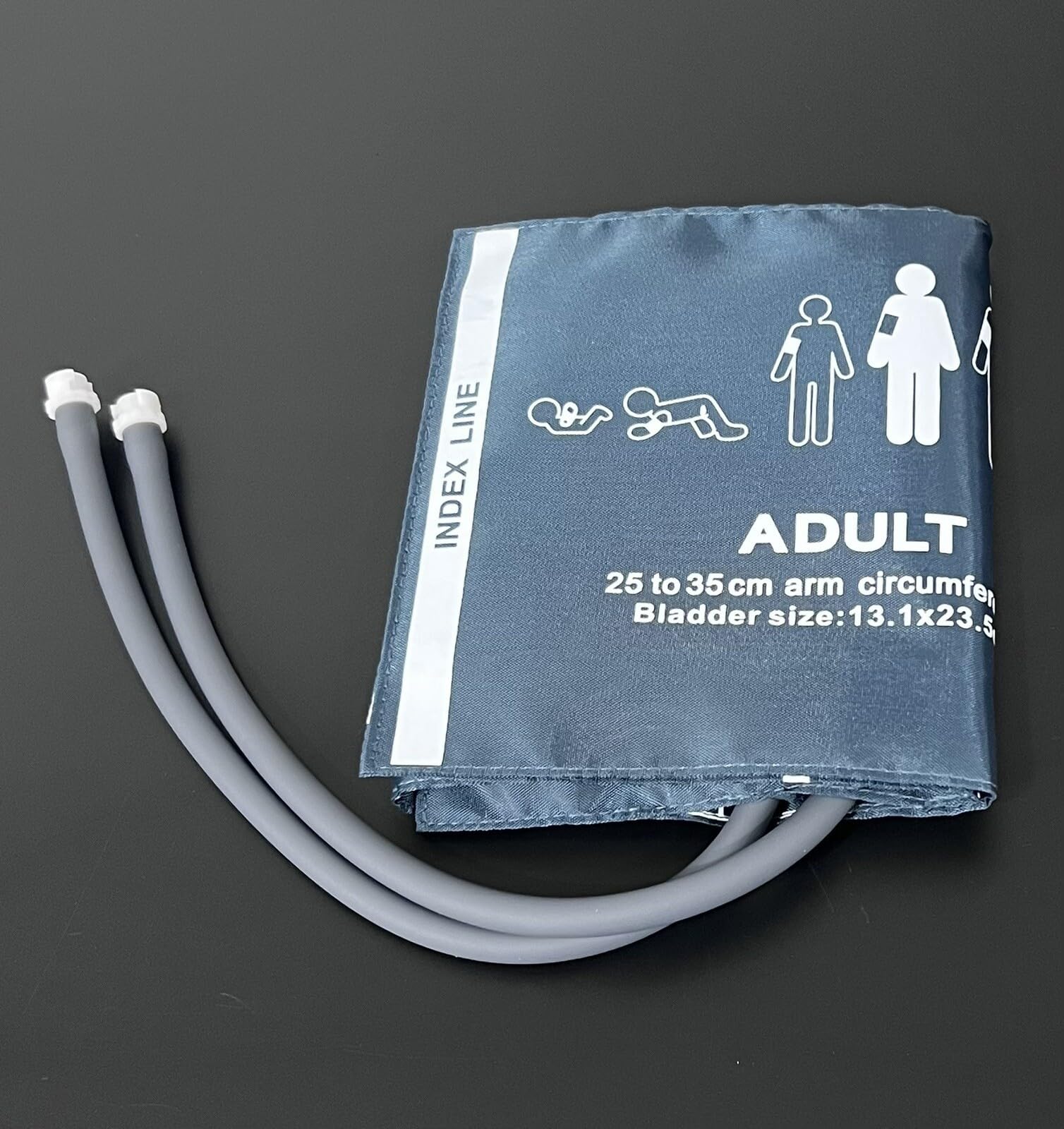 NIBP Luftschlauchschlauch Kabel & BP Manschette Bundle kompatibel mit GE B20 B30 B40 B450 B650 Eagle 3000 Procare B40 Draeger Narkomed 6400 Datex-Ohemda Aespire 7900 B30 GE Healthcare Carescape B105