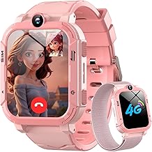 Blackview Smart Watch Child 4G, Video Calls, Voice Chat, 1.83" Smartwatch Children with GPS Position, SOS Calling, School Mode, Alarm Clock, Pedometer, Calculator, Large Battery 800 mAh, Pink