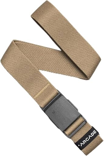 Arcade Belts Mens Explore Belt, Stretch Webbing for Max Comfort & Custom Fit, Metal-Free Buckle, Machine Washable Travel Belt