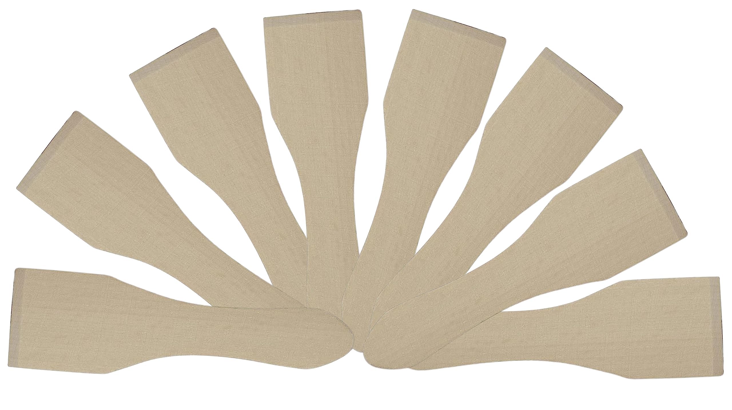 Teemando® 8 drewnianych skrobaków do raclettea, 13 cm, do powlekanych patelni, odporna szpachelka, stabilne akcesoria z rodzimego buku