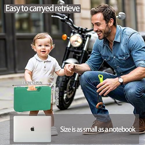 Miniatura 5 de Kit de reparación de neumáticos con tapones, kit de tapones de neumáticos tipo hongo, kit de parches para neumáticos de servicio pesado profesional,