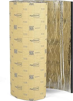 197mil5mm 6sqft Car Heat Sound Deadening Mat - Automobile Heat Insulation Roll Hood Foam for Audio Noise Insulation and Vibration Dampening Material, Floor, Door, RV and Trunk