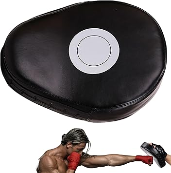 Boxing Mitts Curved Focus Pads, Shock-Absorbing Training Targets | Lightweight PU Leather Gloves for Striking Practice, Secure Fit Gear for Coaches, MMA, Kickboxing, and Martial Arts Workouts