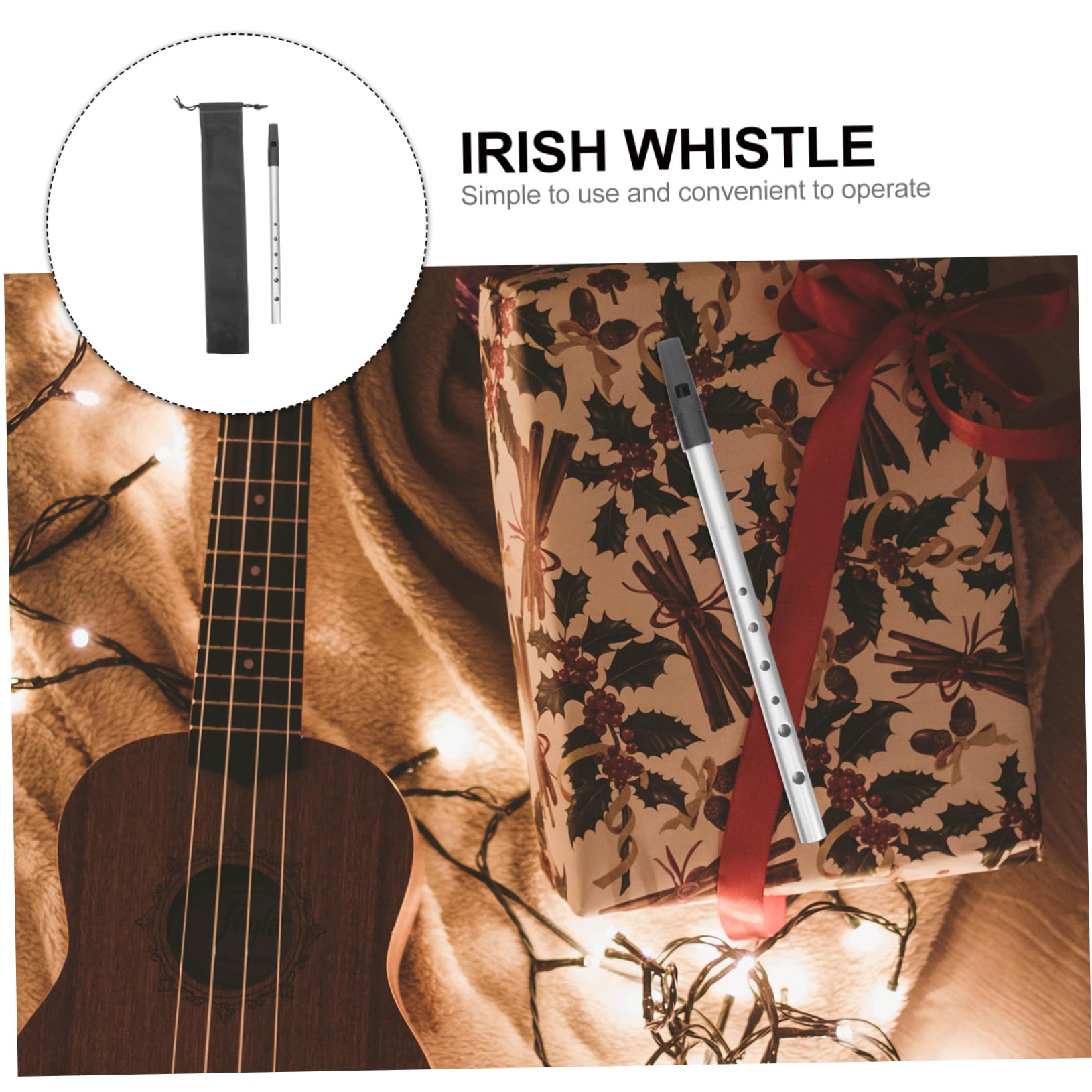 VICASKY Beginner Clarinet d Key 6-hole Boys and Girls Clarinet Practice Musical Instrument Sweet Sound