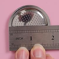 Vista 3 de Sivaphe 2 tazas de café expreso de acero inoxidable Moka Pot piezas de repuesto para cafetera italiana de acero inoxidable, 1 filtro y 3 sellos