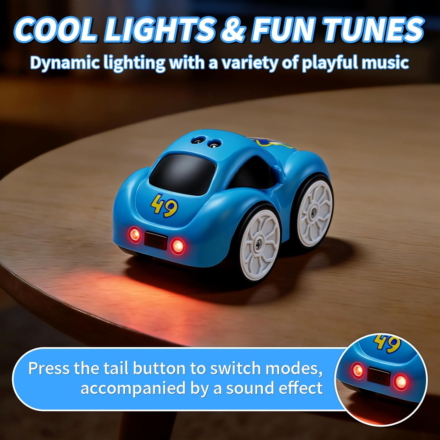 Automatic Line Following Car, 2.4Ghz Smart Sensor Super Mini Cars, Gestures Inductive Car That Follows Drawn Line, Smart Automatic Avoidance Desktop Vehicle