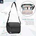 INNOREL Camera Sling Bag,DSLR/SLR/Mirrorless Travel Waterproof Camera Bags Case Crossbody for Photographers with Tripod Holder and Removable Modular Inserts,6 Liters,Green gallery image