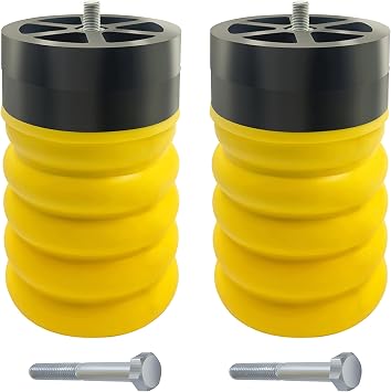SSR-313-54 Rear Air Helper Spring Kit for Dodge RAM ProMaster 1500/2500/3500, Suspension Helper Springs Pair, Yellow