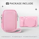 BOVKE Hard Case + Silicone Cover for Canon Powershot G7 X Mark III, Pink gallery image