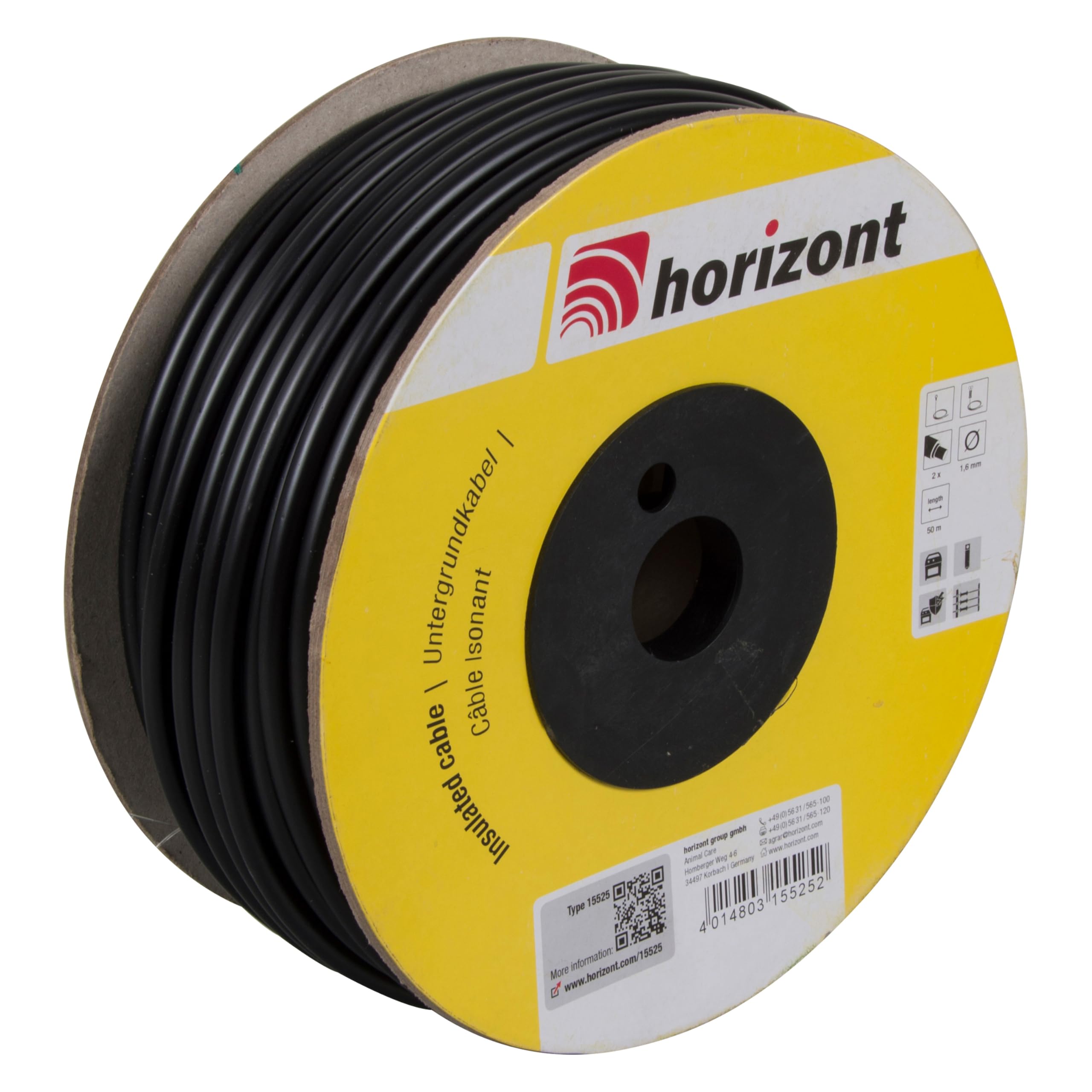 Câble d'alimentation haute tension 50m HORIZONT