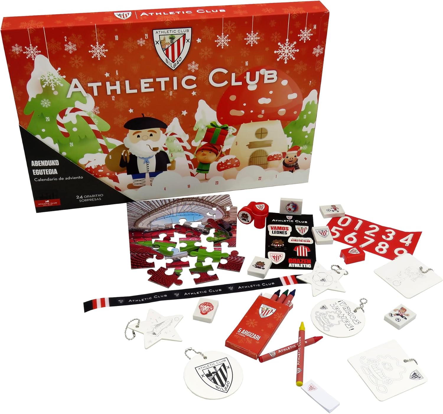 CyP Brands-Athletic Club, Advent Calendar, Calendars, Gifts, Christmas, Red, Official Product